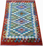 Handmade Afghan Maimana Kilim | 124 x 82 cm | 4'1" x 2'8" - Najaf Rugs & Textile