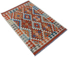 Handmade Afghan Maimana Kilim | 124 x 84 cm | 4'11" x 2'9" - Najaf Rugs & Textile