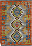 Handmade Afghan Maimana Kilim | 125 x 80 cm | 4'2" x 2'8" - Najaf Rugs & Textile