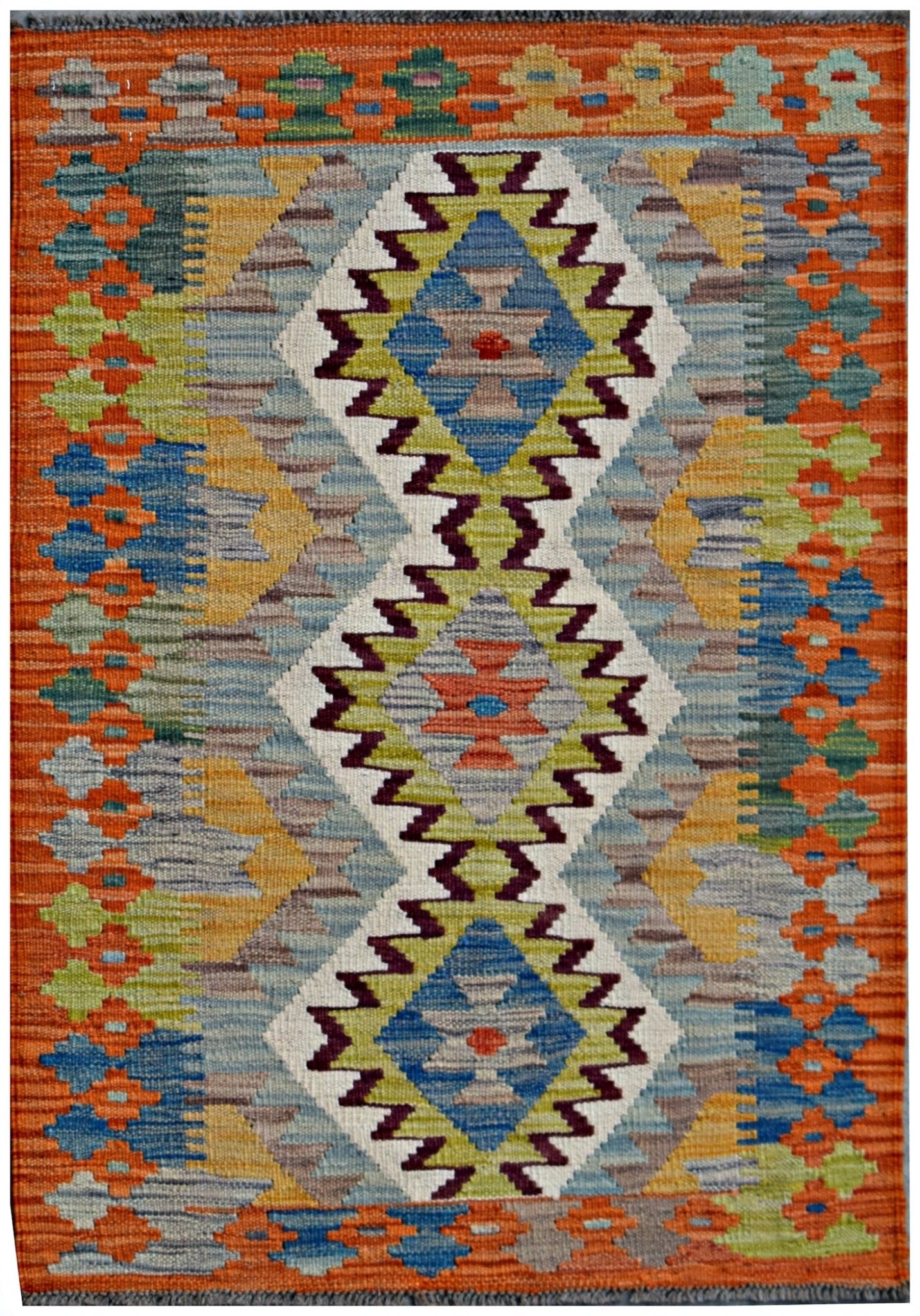 Handmade Afghan Maimana Kilim | 125 x 80 cm | 4'2" x 2'8" - Najaf Rugs & Textile