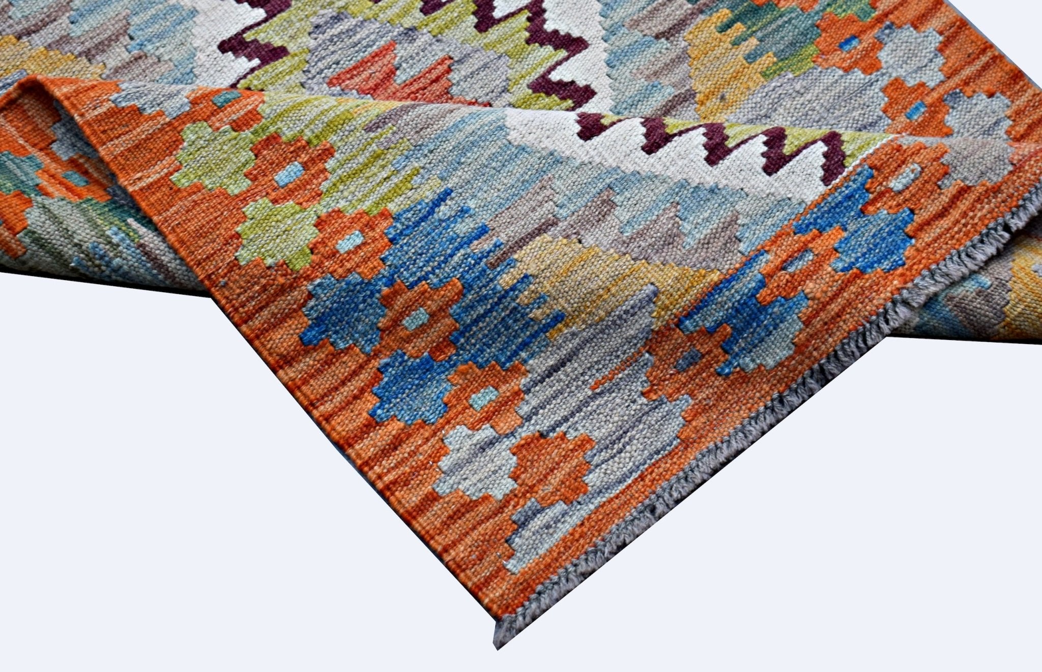 Handmade Afghan Maimana Kilim | 125 x 80 cm | 4'2" x 2'8" - Najaf Rugs & Textile