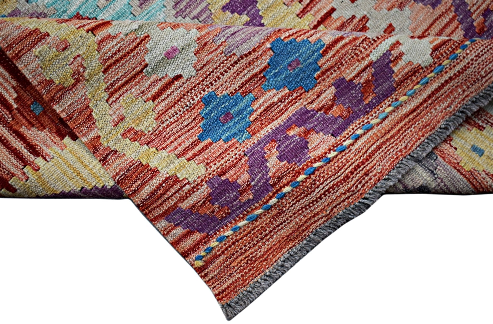 Handmade Afghan Maimana Kilim | 125 x 81 cm | 4'2" x 2'8" - Najaf Rugs & Textile