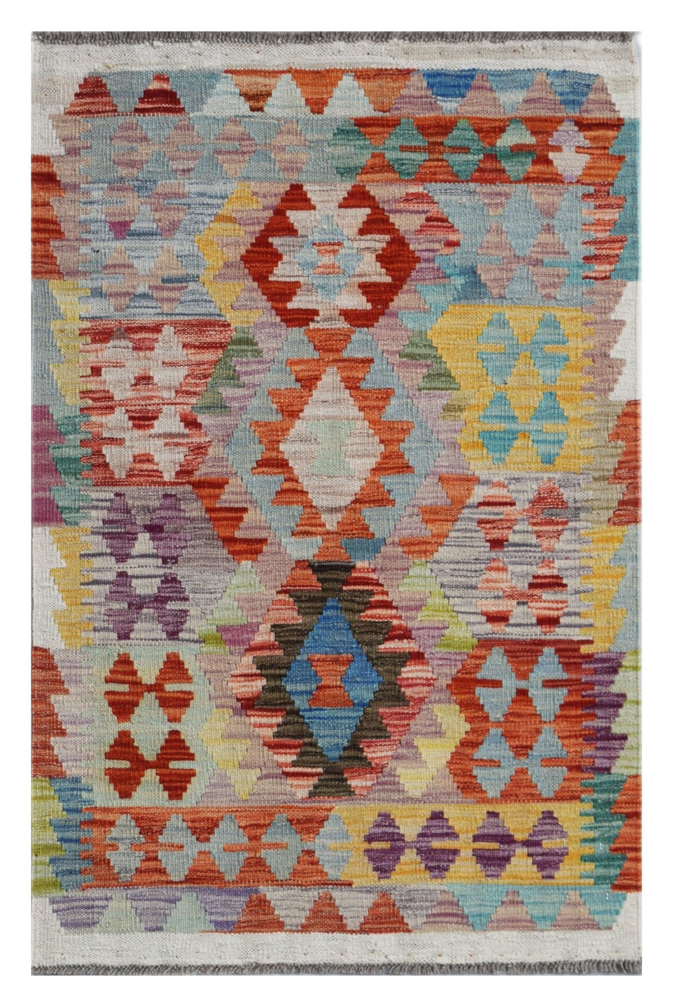 Handmade Afghan Maimana Kilim | 126 x 80 cm | 4'2" x 2'8" - Najaf Rugs & Textile