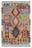 Handmade Afghan Maimana Kilim | 126 x 80 cm | 4'2" x 2'8" - Najaf Rugs & Textile