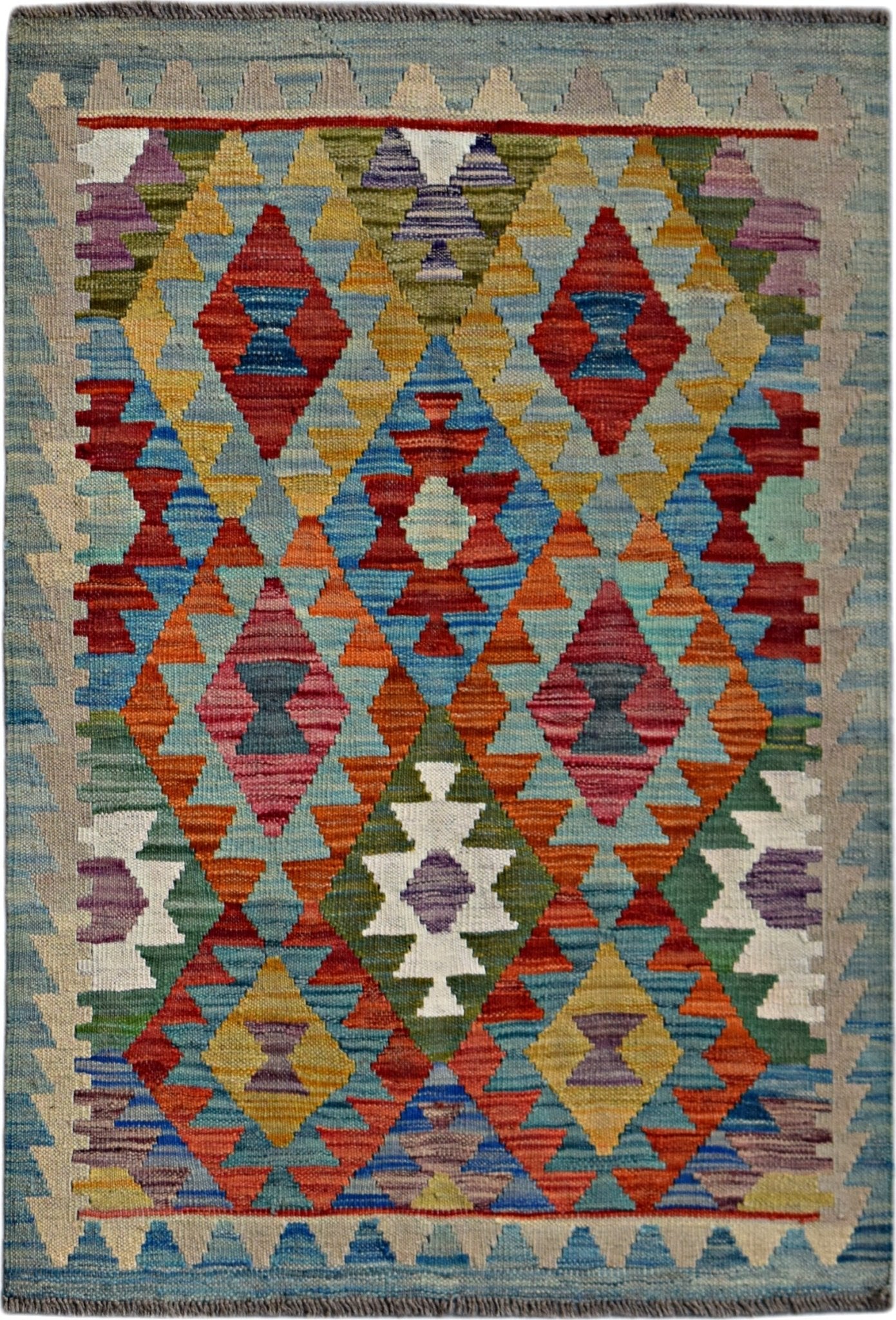 Handmade Afghan Maimana Kilim | 126 x 86 cm | 4'2" x 2'10" - Najaf Rugs & Textile