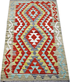 Handmade Afghan Maimana Kilim | 127 x 76 cm | 4'2" x 2'6" - Najaf Rugs & Textile