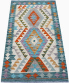 Handmade Afghan Maimana Kilim | 127 x 80 cm | 4'2" x 2'8" - Najaf Rugs & Textile