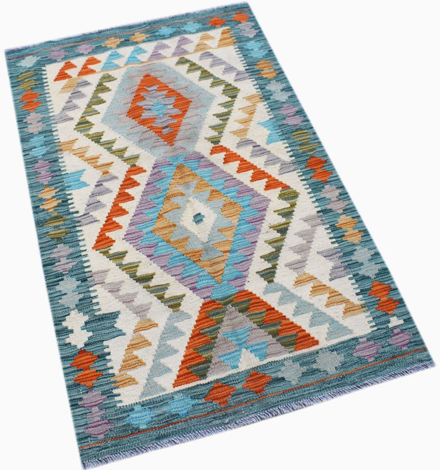 Handmade Afghan Maimana Kilim | 127 x 80 cm | 4'2" x 2'8" - Najaf Rugs & Textile