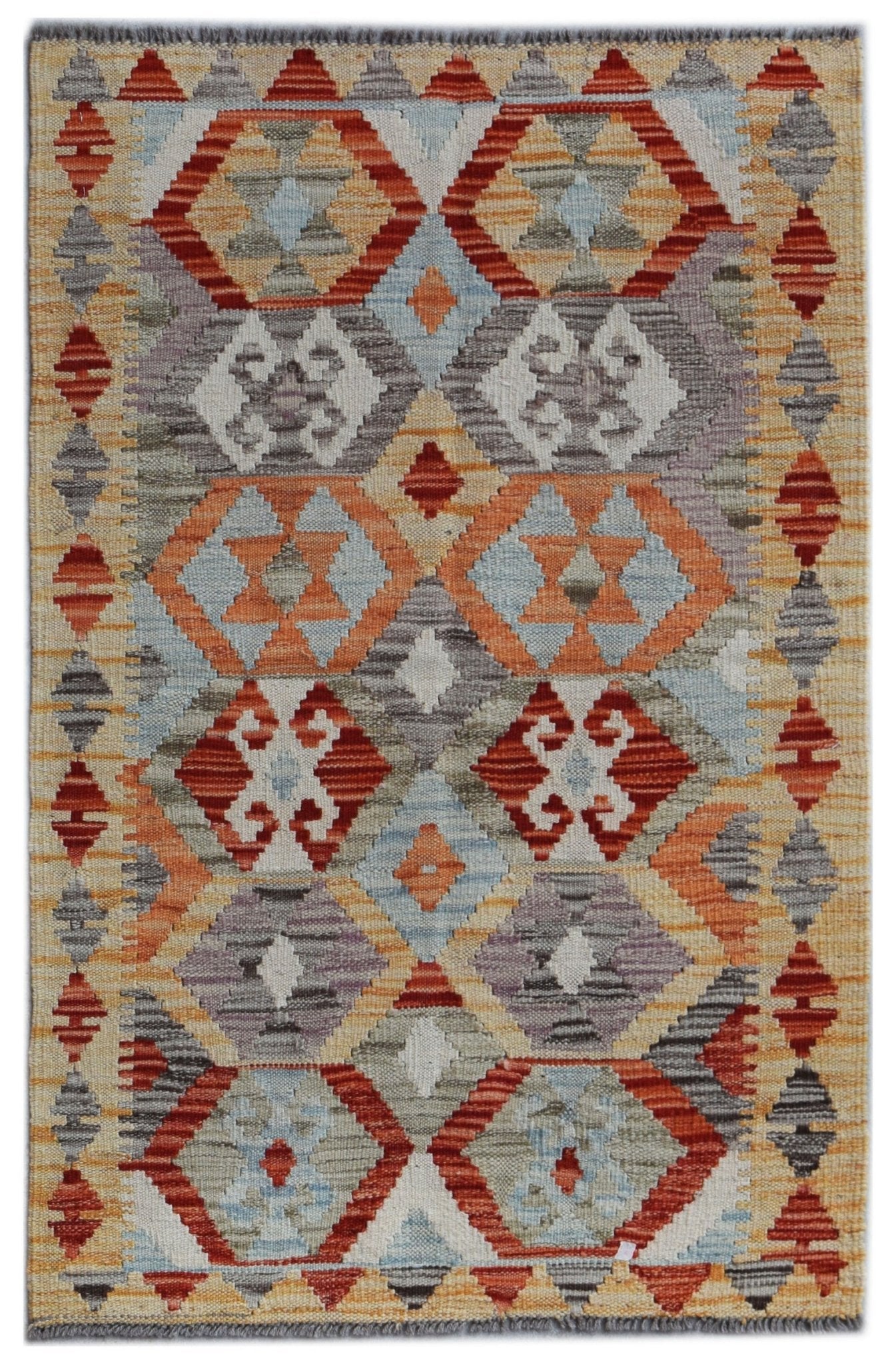 Handmade Afghan Maimana Kilim | 127 x 81 cm | 4'2" x 2'8" - Najaf Rugs & Textile