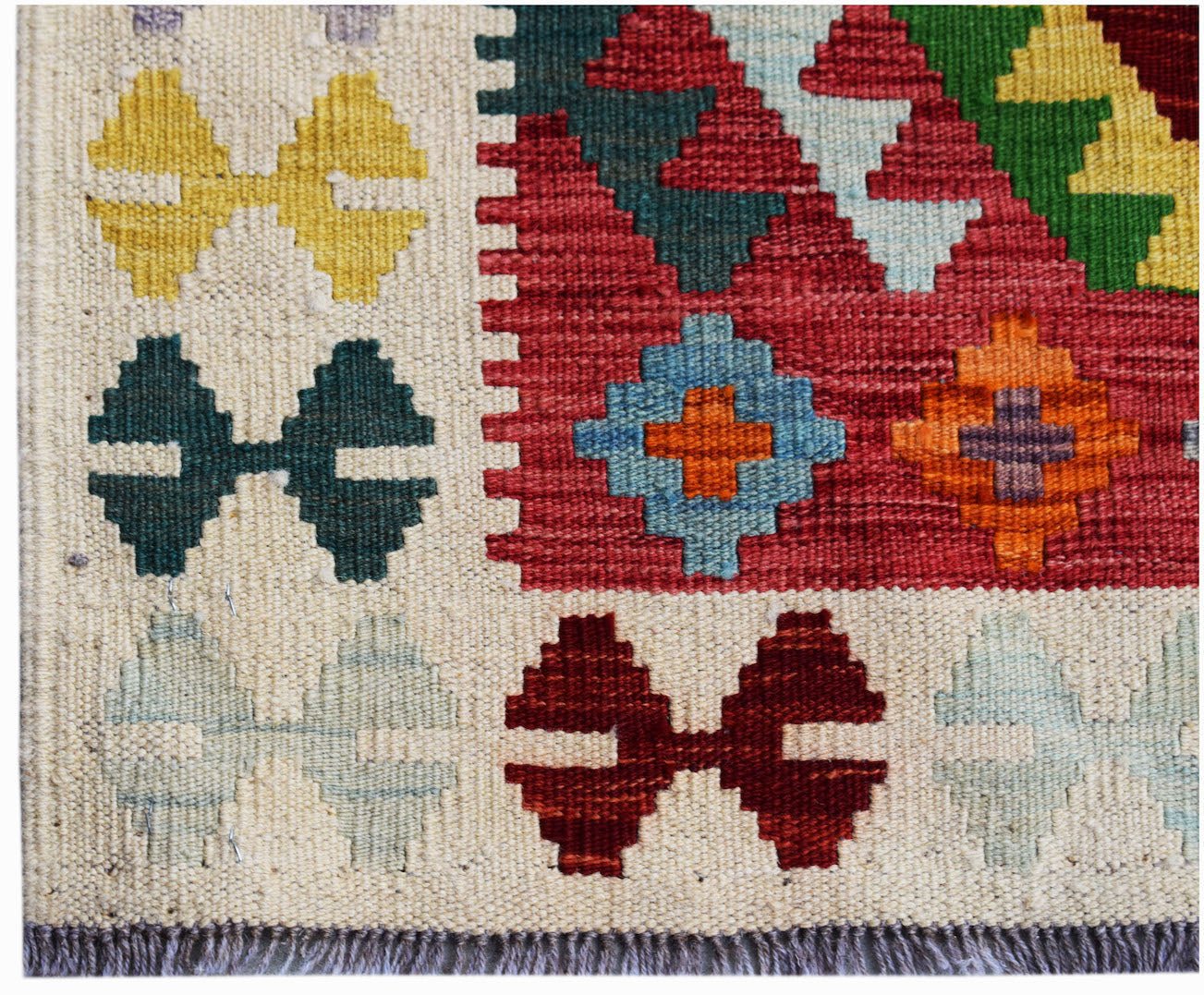 Handmade Afghan Maimana Kilim | 127 x 81 cm | 4'2" x 2'8" - Najaf Rugs & Textile