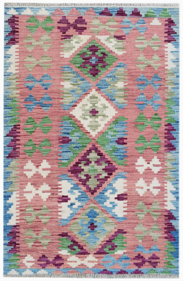 Handmade Afghan Maimana Kilim | 128 x 78 cm | 4'2" x 2'7" - Najaf Rugs & Textile