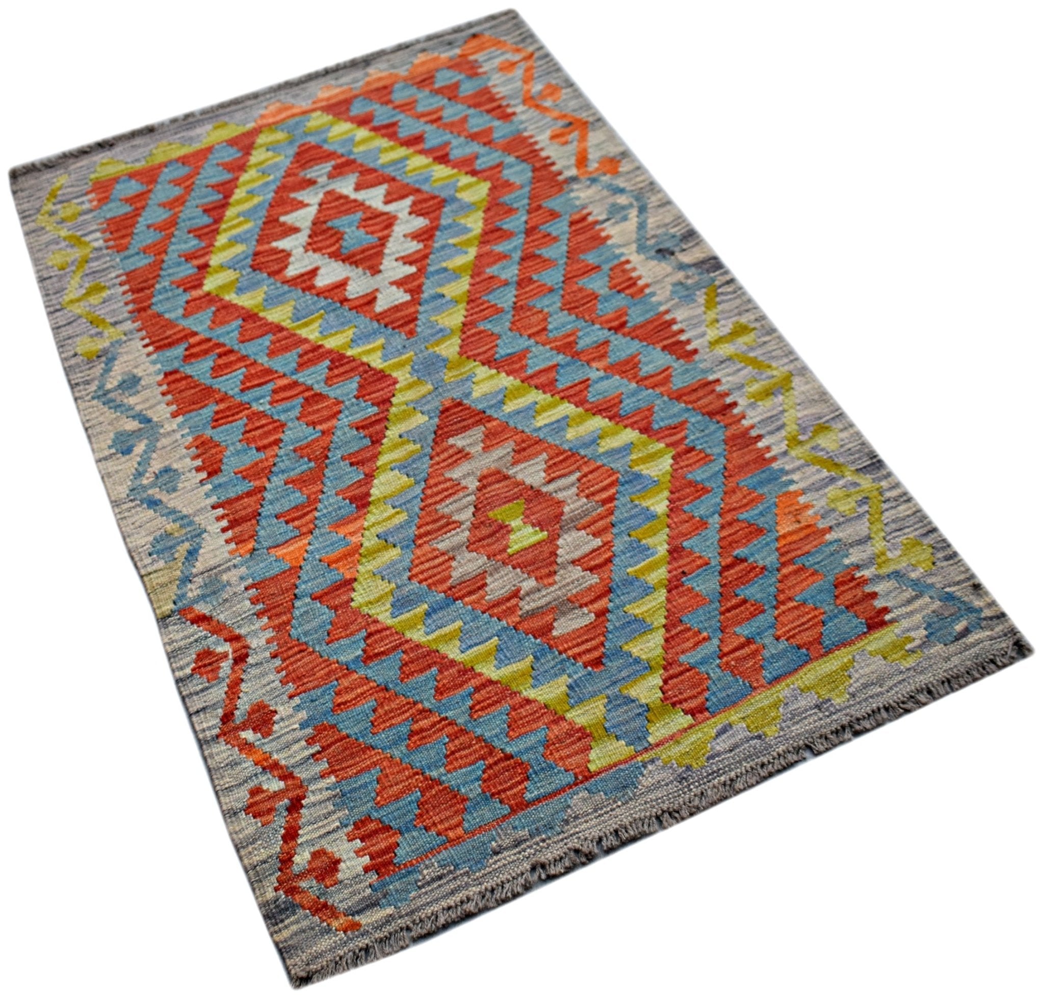 Handmade Afghan Maimana Kilim | 130 x 80 cm | 4'3" x 2'8" - Najaf Rugs & Textile