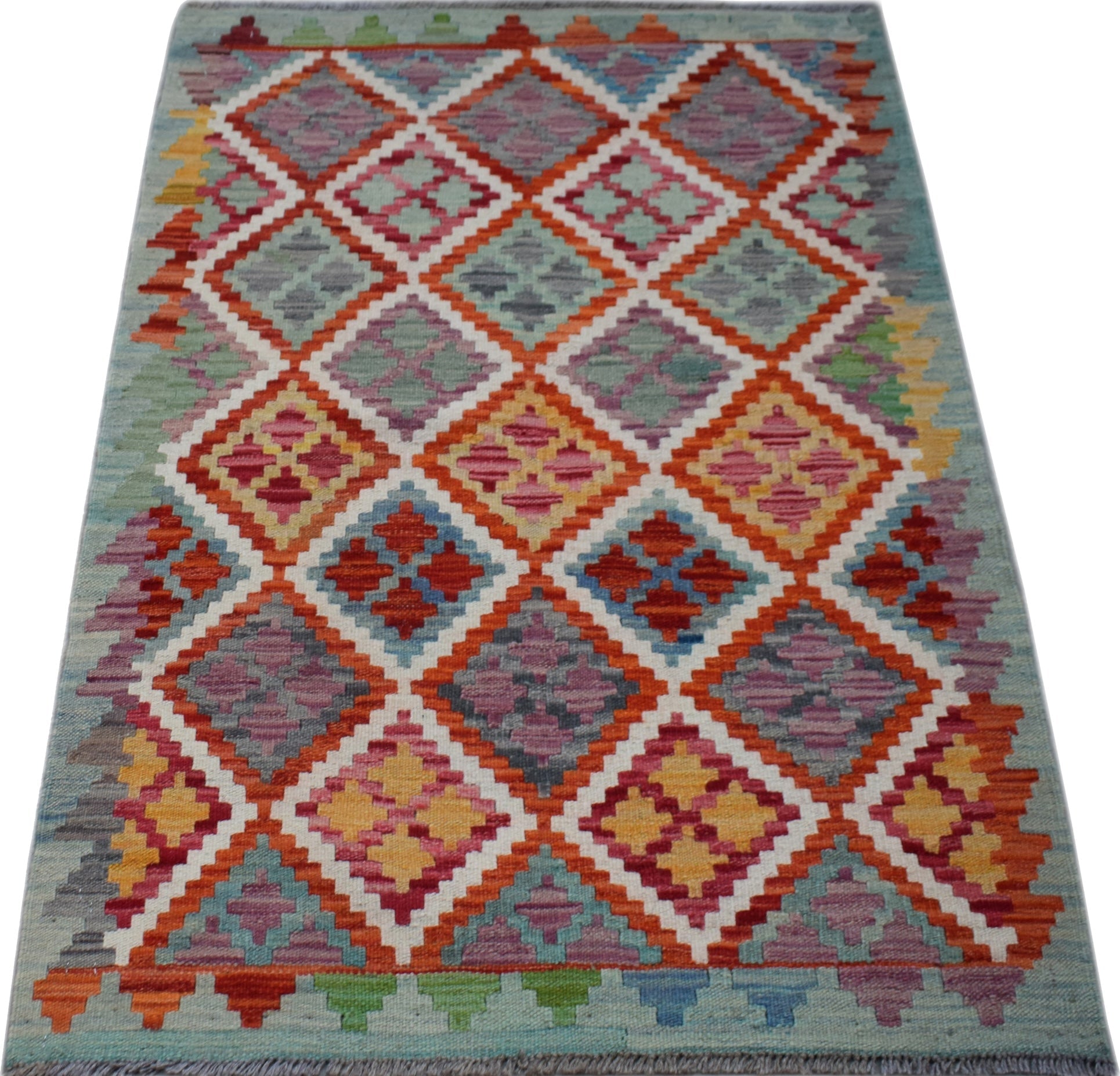 Handmade Afghan Maimana Kilim | 130 x 87 cm | 4'3" x 2'10" - Najaf Rugs & Textile