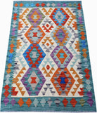 Handmade Afghan Maimana Kilim | 131 x 82 cm | 4'4" x 2'8" - Najaf Rugs & Textile