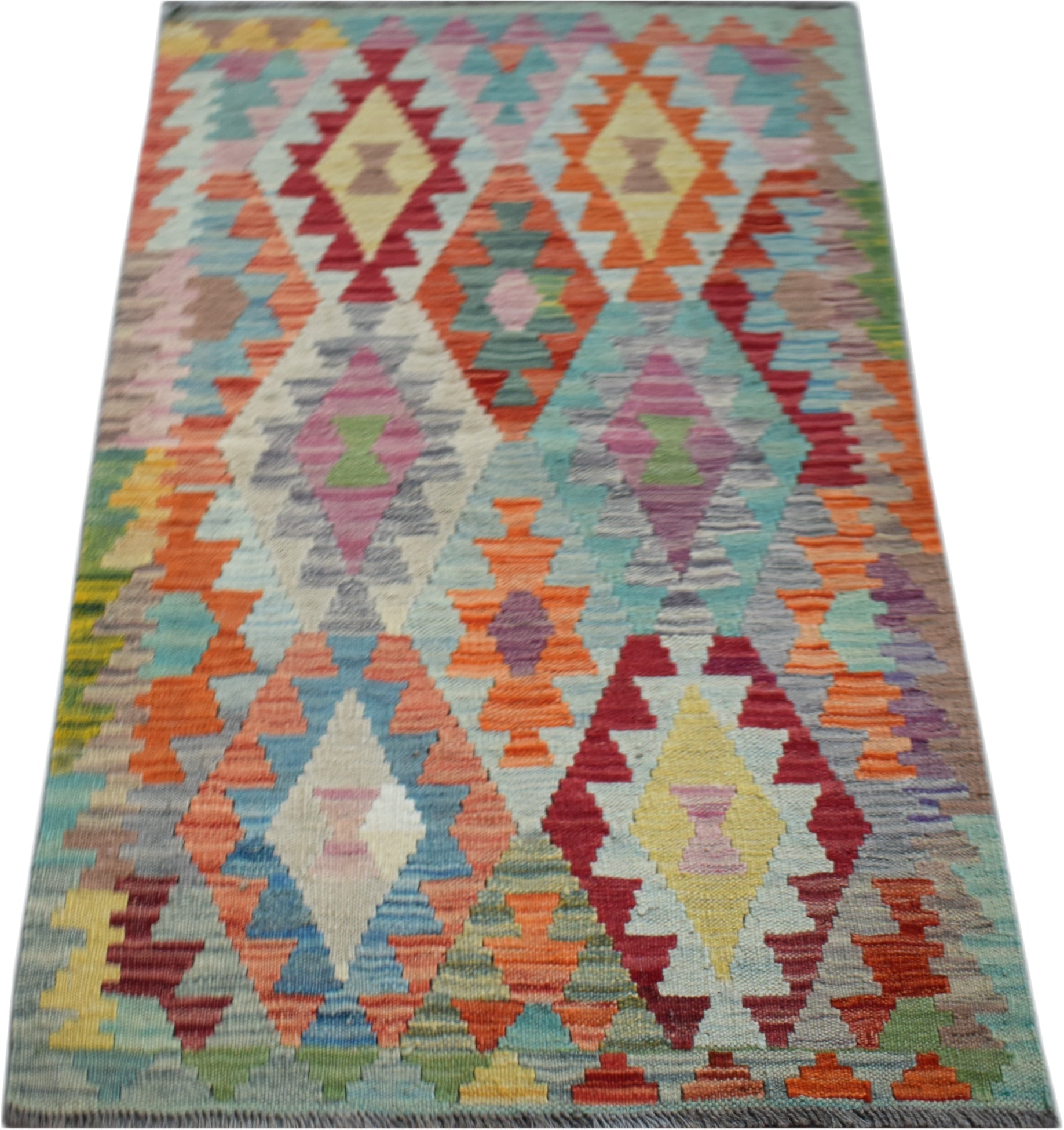 Handmade Afghan Maimana Kilim | 132 x 79 cm | 4'4" x 2'7" - Najaf Rugs & Textile