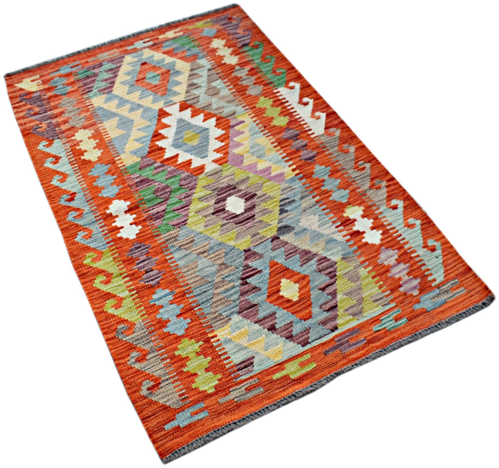 Handmade Afghan Maimana Kilim | 132 x 83 cm | 4'4" x 2'9" - Najaf Rugs & Textile