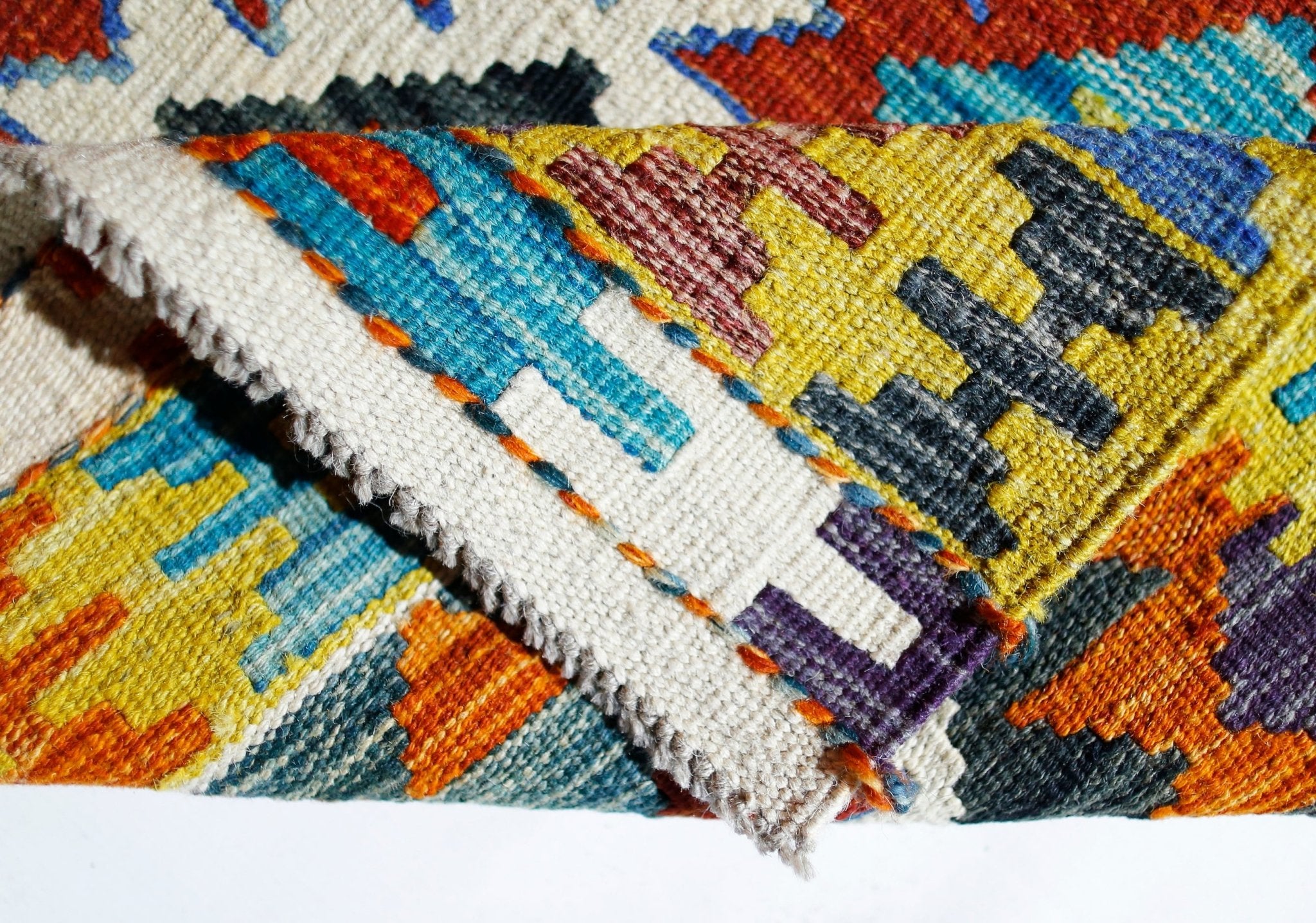 Handmade Afghan Maimana Kilim | 136 x 81 cm | 4'6" x 2'8" - Najaf Rugs & Textile