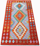 Handmade Afghan Maimana Kilim | 138 x 77 cm | 4'6" x 2'6" - Najaf Rugs & Textile