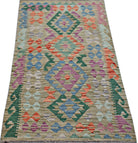 Handmade Afghan Maimana Kilim | 143 x 80 cm | 4'8" x 2'8" - Najaf Rugs & Textile