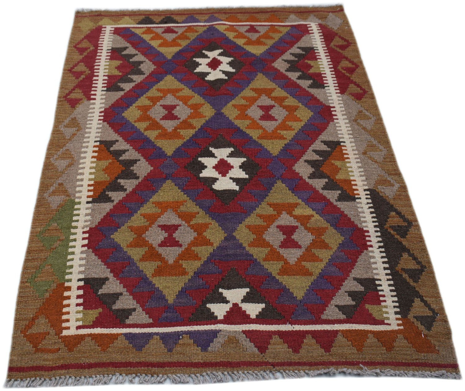 Handmade Afghan Maimana Kilim | 145 x 104 cm | 4'9" x 3'5" - Najaf Rugs & Textile