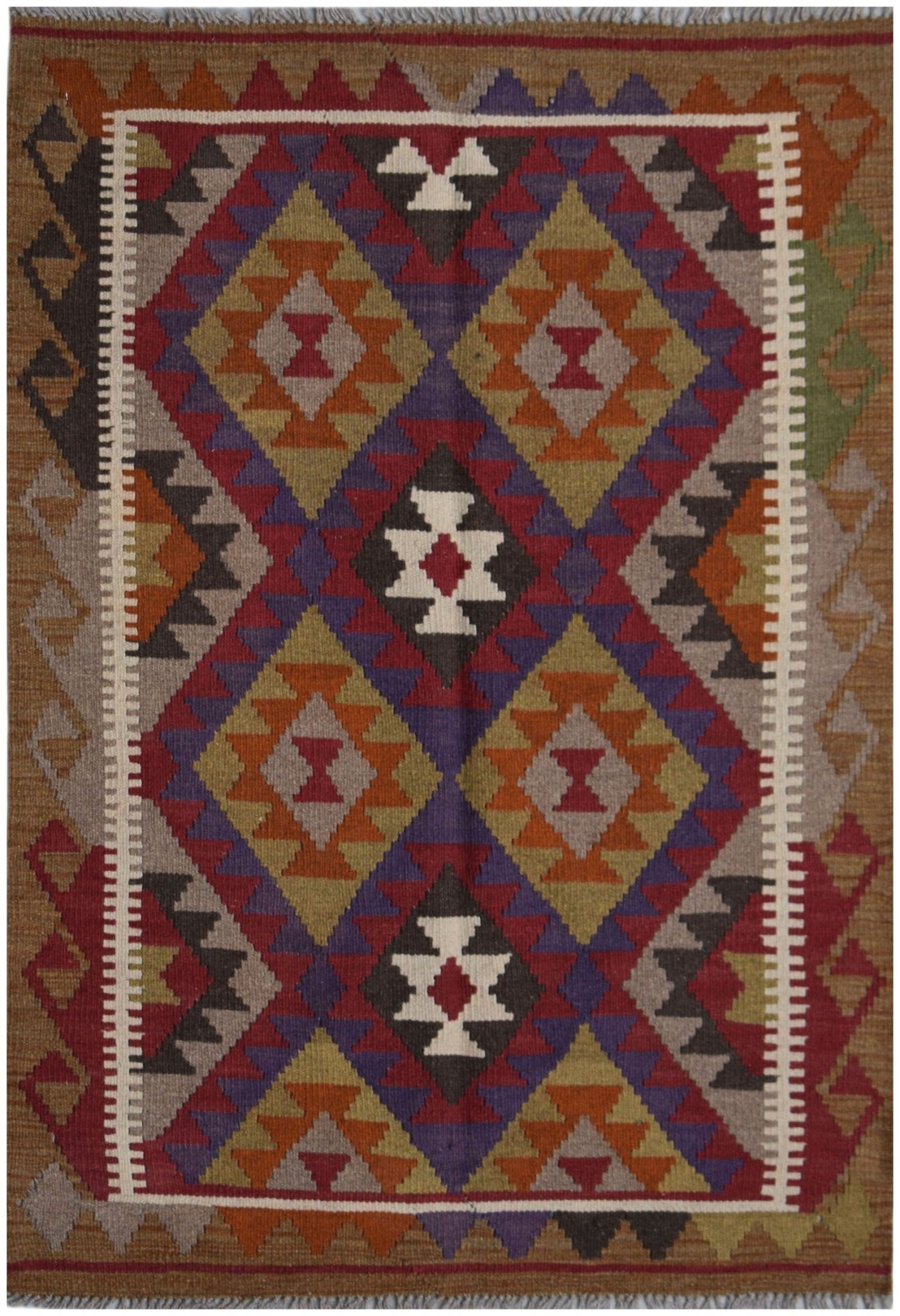 Handmade Afghan Maimana Kilim | 145 x 104 cm | 4'9" x 3'5" - Najaf Rugs & Textile