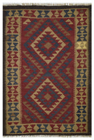 Handmade Afghan Maimana Kilim | 145 x 105 cm | 4'7" x 3'4" - Najaf Rugs & Textile