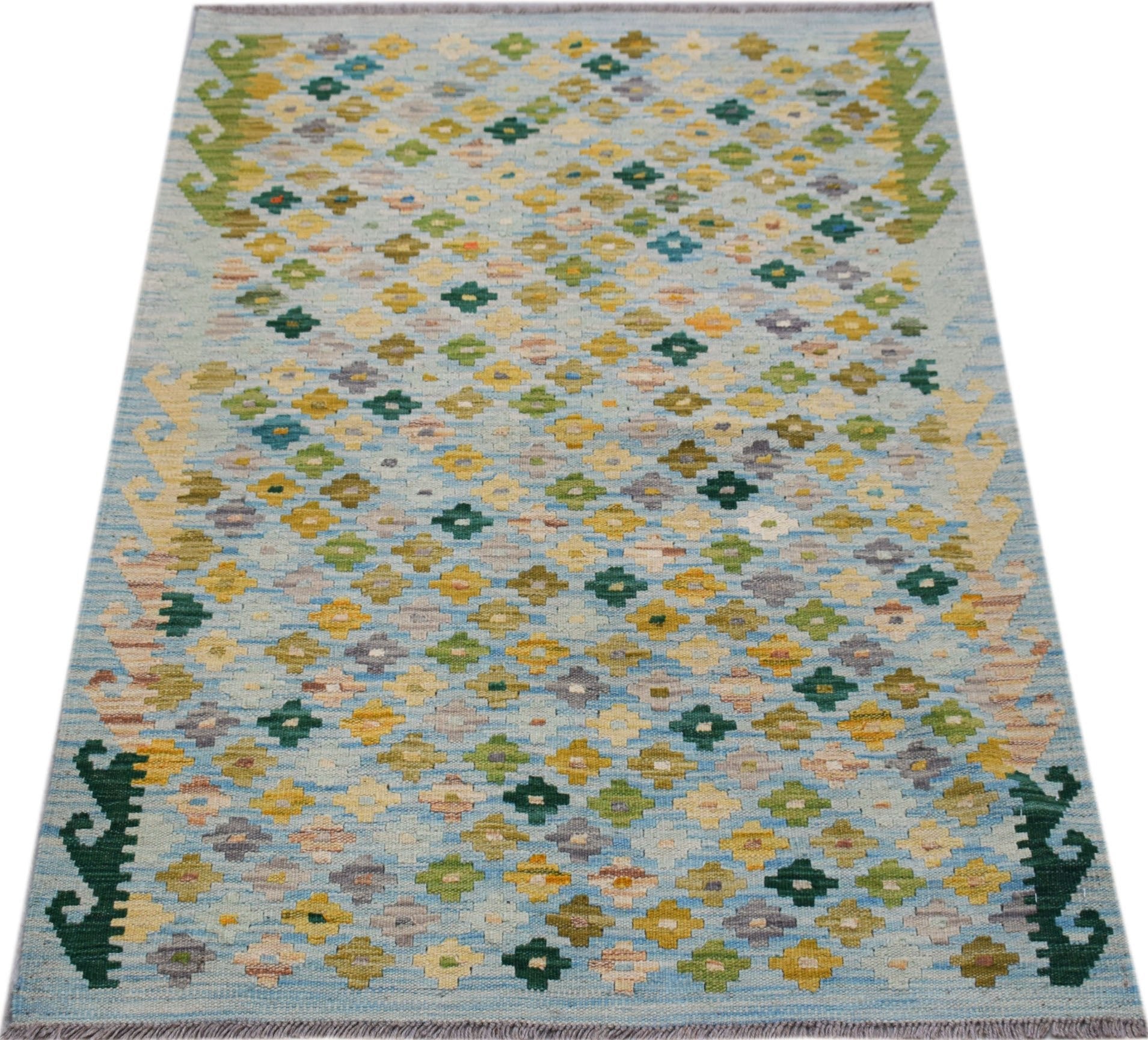 Handmade Afghan Maimana Kilim | 147 x 103 cm | 4'10" x 3'4" - Najaf Rugs & Textile