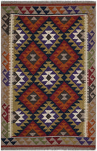 Handmade Afghan Maimana Kilim | 150 x 96 cm | 4'11" x 3'2" - Najaf Rugs & Textile