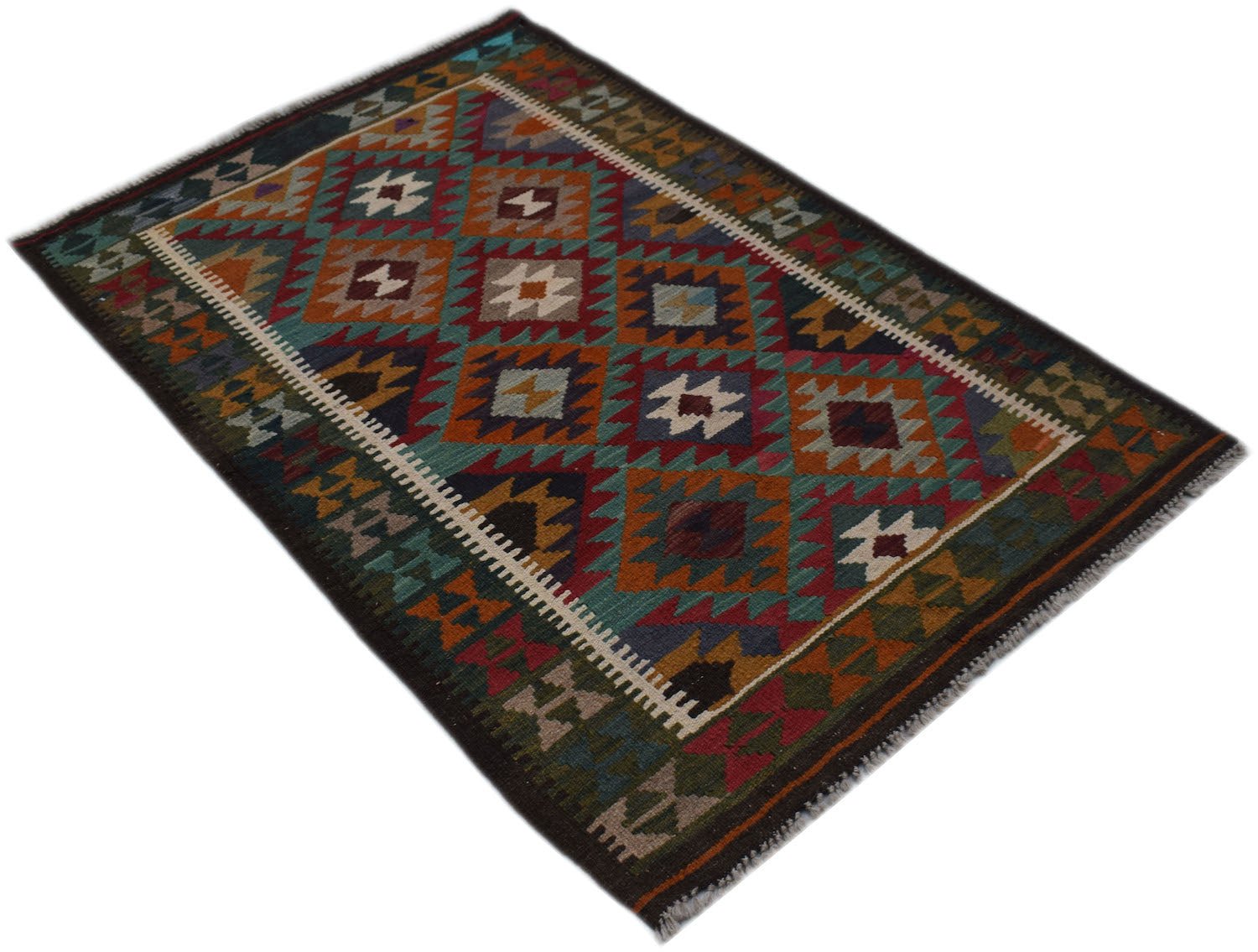 Handmade Afghan Maimana Kilim | 151 x 102 cm | 4'11" x 3'4" - Najaf Rugs & Textile