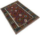 Handmade Afghan Maimana Kilim | 151 x 104 cm | 4'11" x 3'5" - Najaf Rugs & Textile