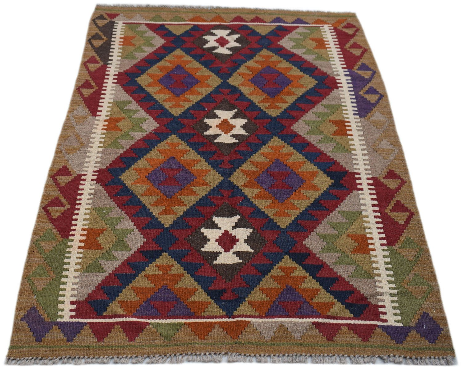 Handmade Afghan Maimana Kilim | 154 x 112 cm | 5' x 3'8" - Najaf Rugs & Textile