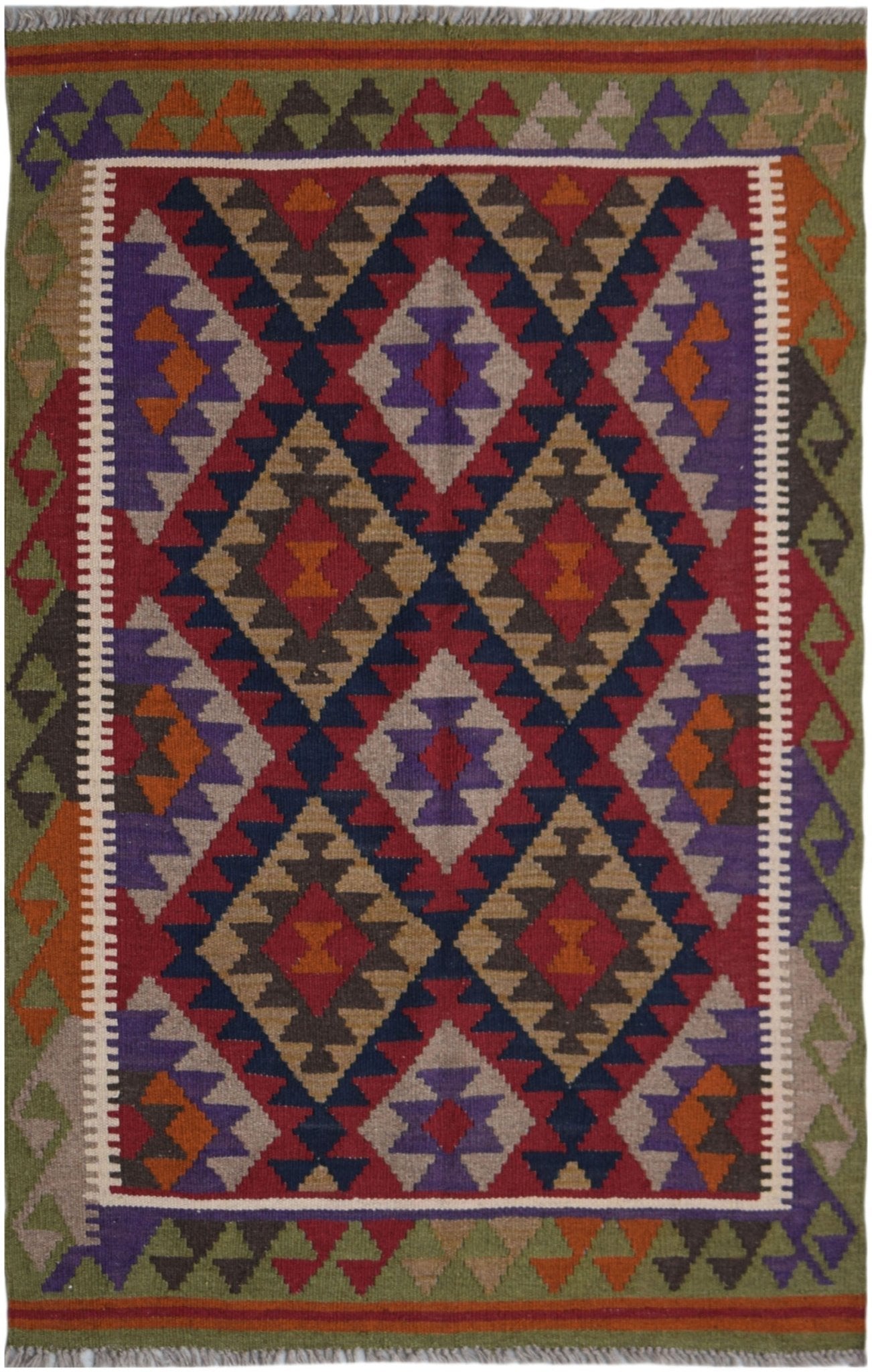 Handmade Afghan Maimana Kilim | 155 x 102 cm | 5'1" x 3'4" - Najaf Rugs & Textile