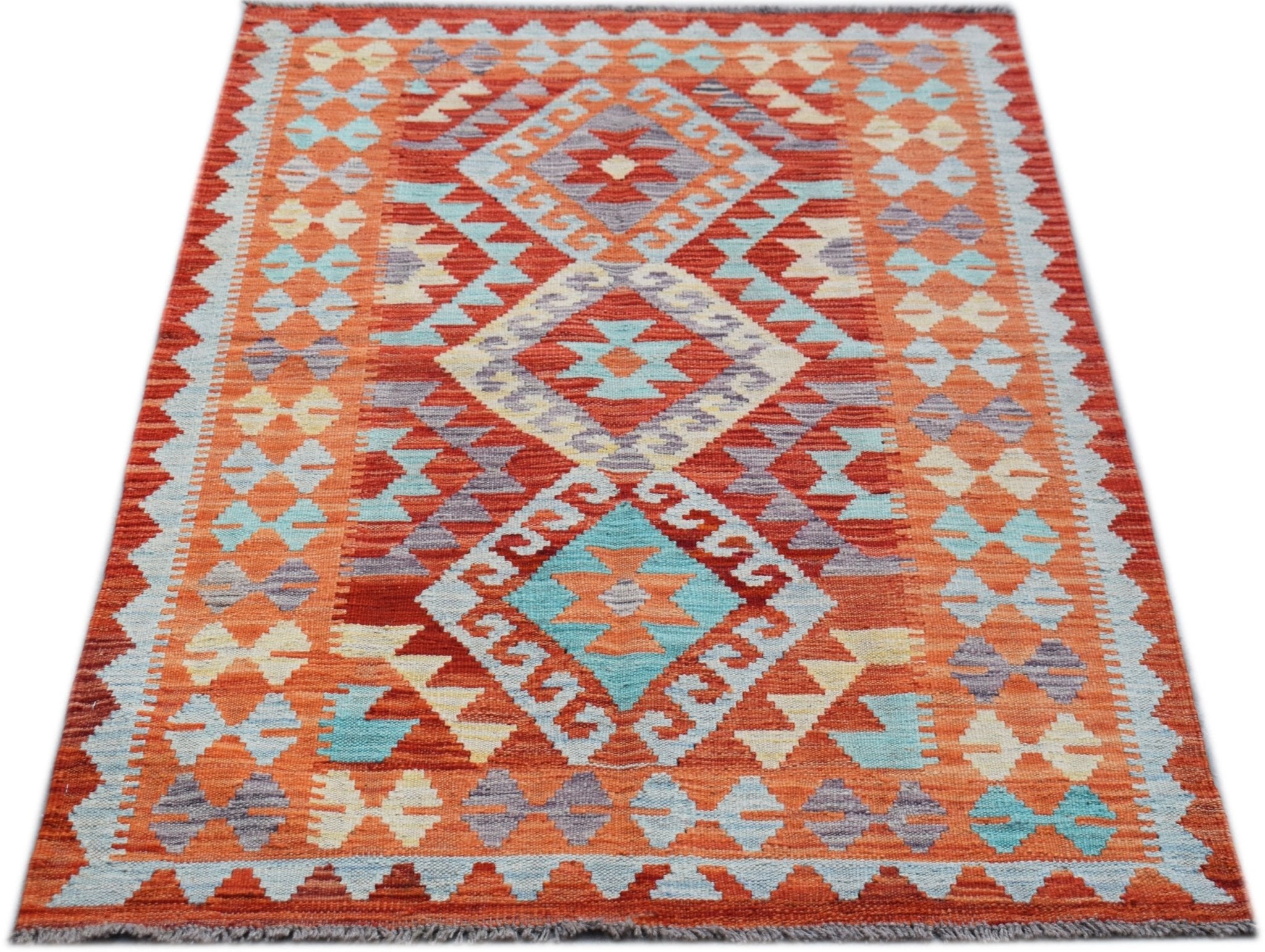 Handmade Afghan Maimana Kilim | 160 x 99 cm | 4'1" x 2'7" - Najaf Rugs & Textile