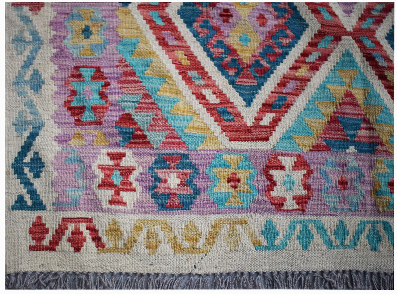 Handmade Afghan Maimana Kilim | 170 x 129 cm | 5'7" x 4'3" - Najaf Rugs & Textile