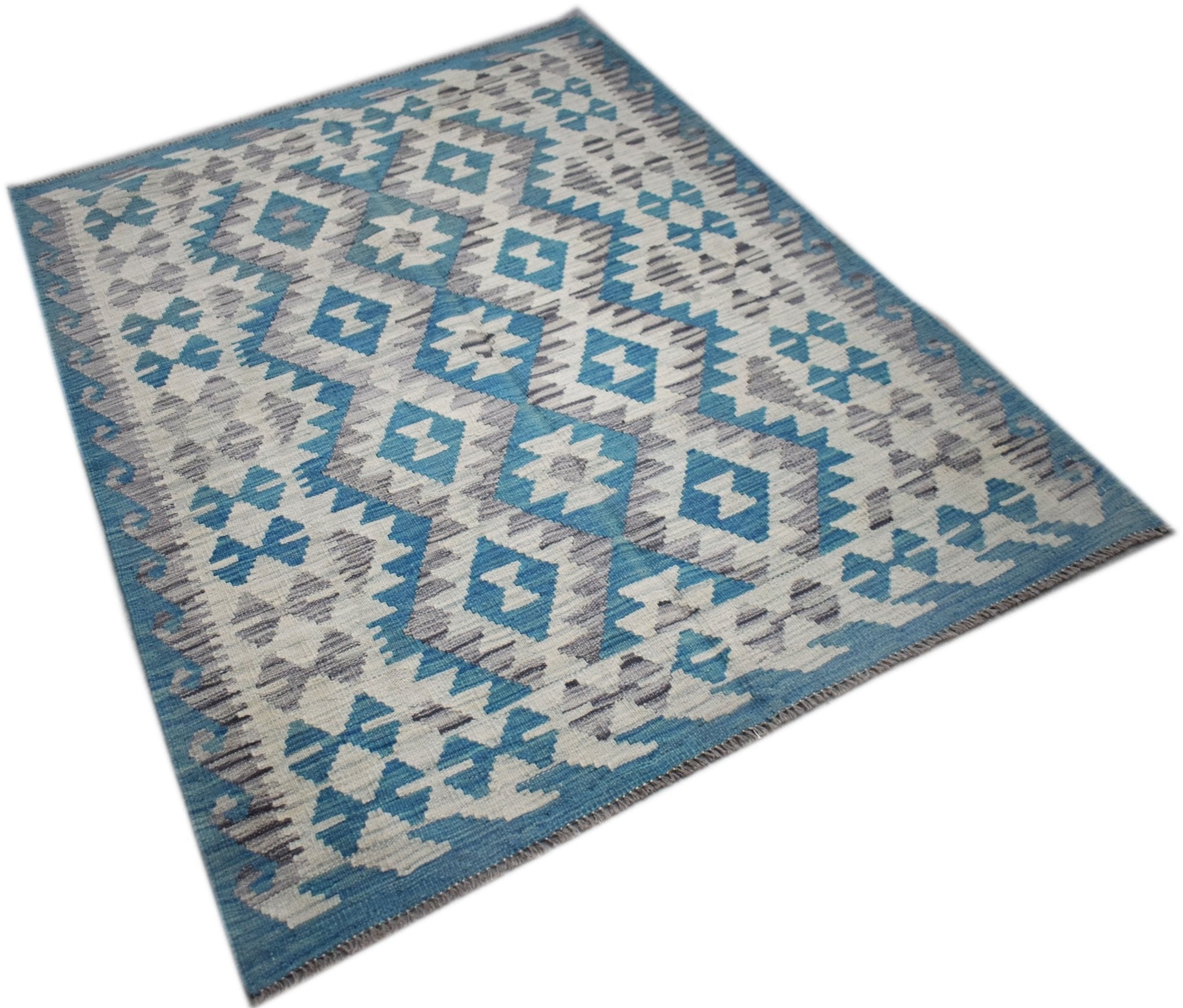 Handmade Afghan Maimana Kilim | 170 x 133 cm | 5'7" x 4'4" - Najaf Rugs & Textile