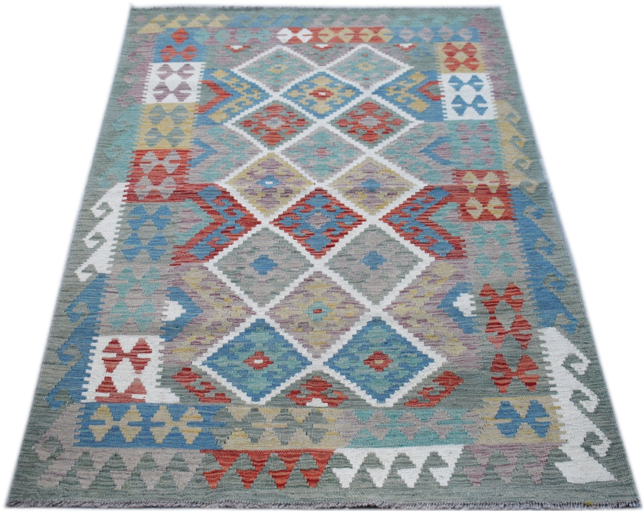 Handmade Afghan Maimana Kilim | 172 x 121 cm | 5'8" x 4' - Najaf Rugs & Textile