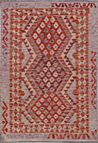 Handmade Afghan Maimana Kilim | 181 x 122 cm | 5'11" x 4' - Najaf Rugs & Textile