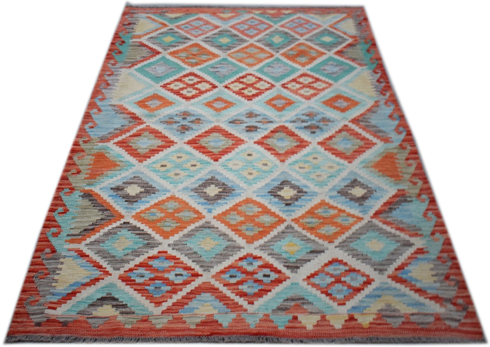 Handmade Afghan Maimana Kilim | 181 x 133 cm | 5'1" x 4'4" - Najaf Rugs & Textile