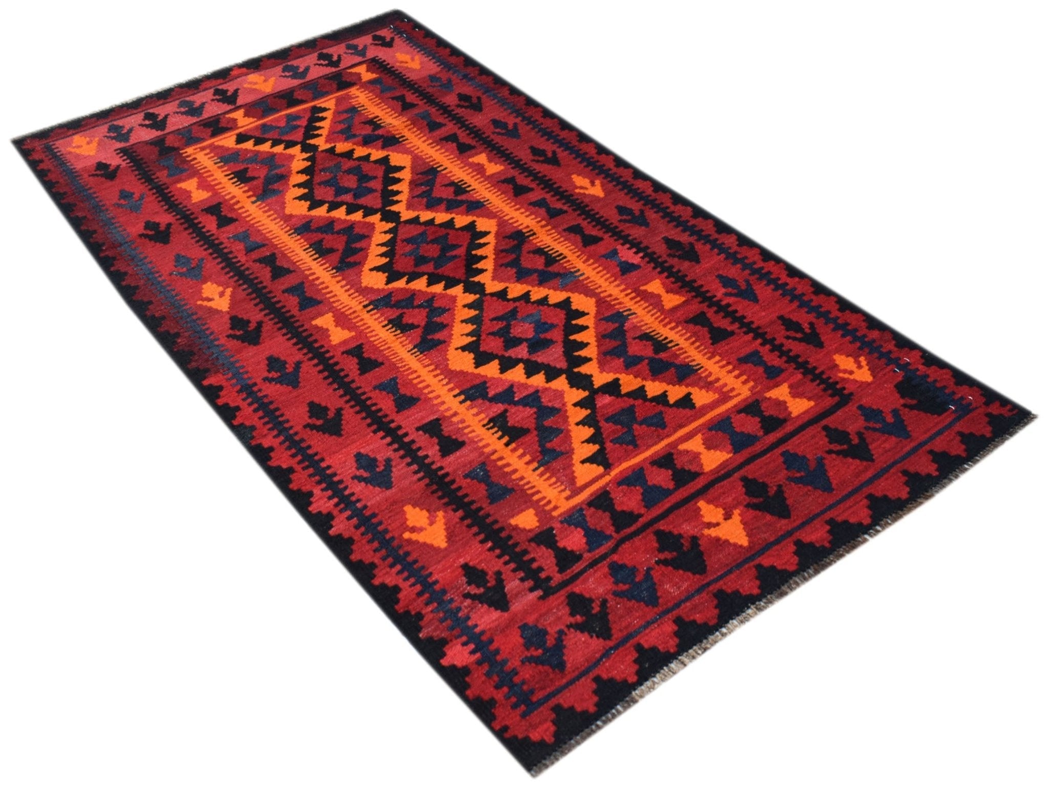 Handmade Afghan Maimana Kilim | 183 x 104 cm | 6' x 3'5" - Najaf Rugs & Textile