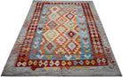 Handmade Afghan Maimana Kilim | 192 x 152 cm | 6'4" x 5' - Najaf Rugs & Textile