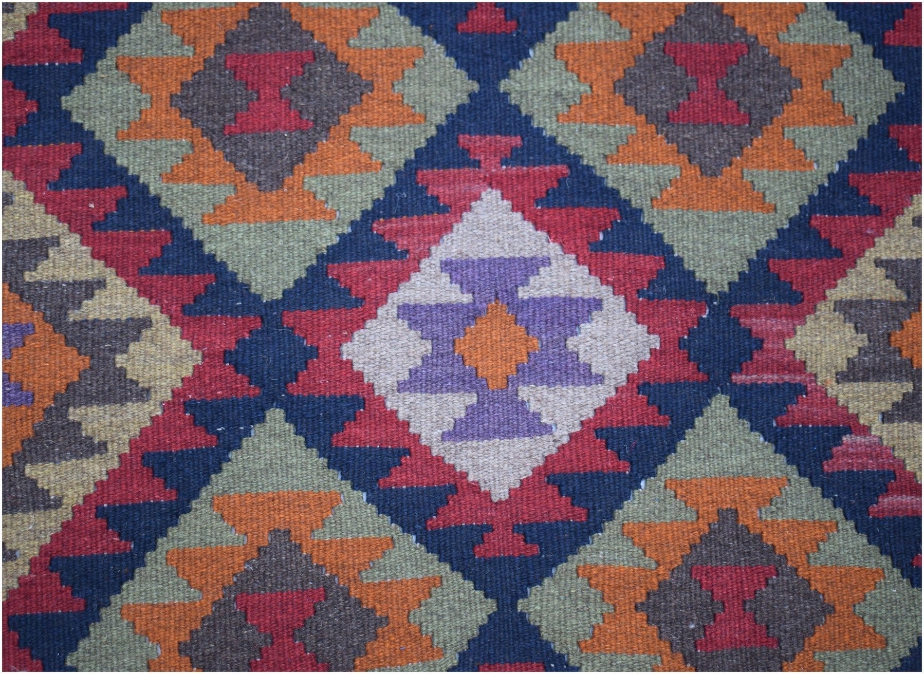 Handmade Afghan Maimana Kilim | 193 x 104 cm | 6'4" x 3'5" - Najaf Rugs & Textile