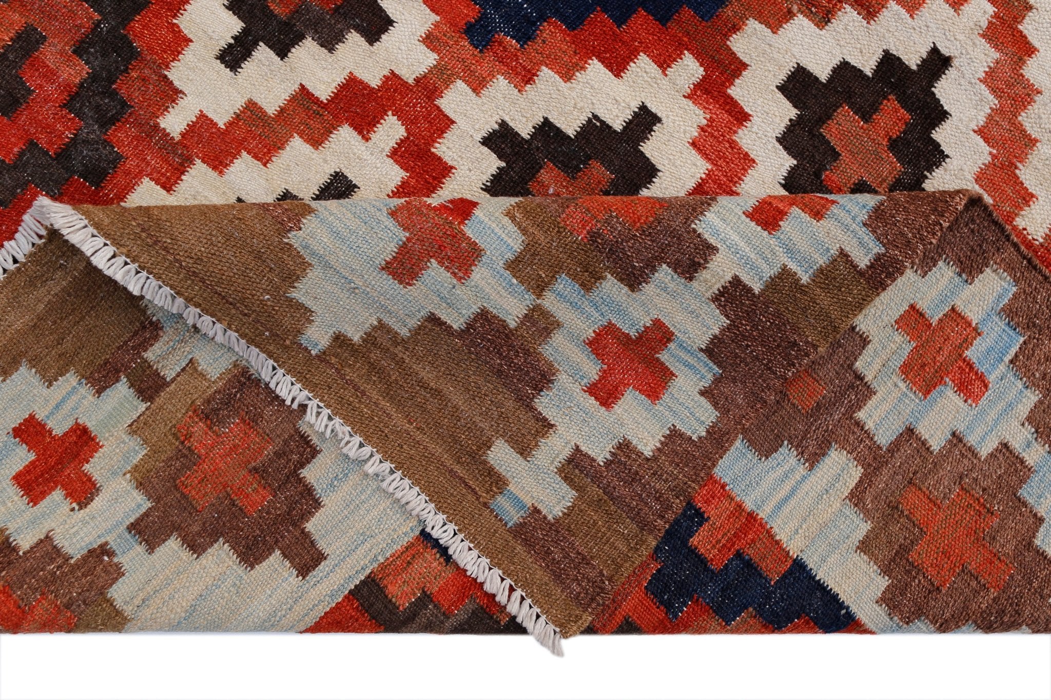 Handmade Afghan Maimana Kilim | 195 x 145 cm | 6'5" x 4'9" - Najaf Rugs & Textile