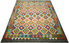 Handmade Afghan Maimana Kilim | 196 x 153 cm | 6'5" x 5'1" - Najaf Rugs & Textile