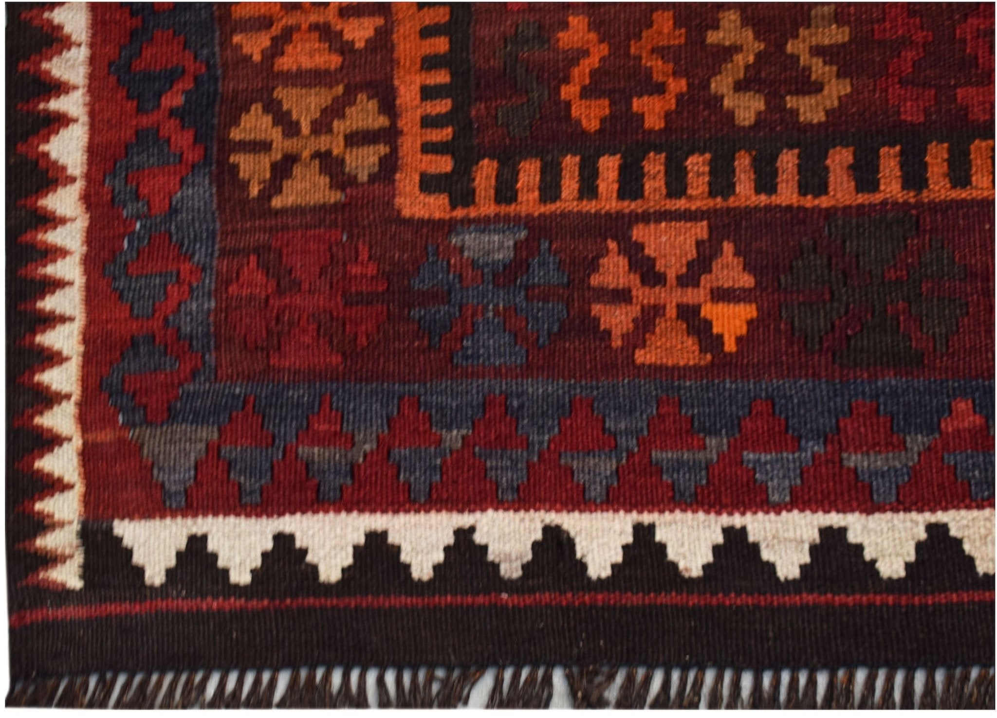 Handmade Afghan Maimana Kilim | 197 x 100 cm | 6'6" x 3'4" - Najaf Rugs & Textile