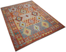 Handmade Afghan Maimana Kilim | 197 x 148 cm | 6'6" x 4'10" - Najaf Rugs & Textile