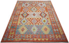 Handmade Afghan Maimana Kilim | 197 x 148 cm | 6'6" x 4'10" - Najaf Rugs & Textile