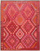 Handmade Afghan Maimana Kilim | 198 x 151 cm | 6'6" x 5' - Najaf Rugs & Textile