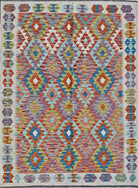 Handmade Afghan Maimana Kilim | 198 x 152 cm | 6'6" x 5' - Najaf Rugs & Textile