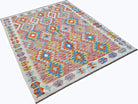 Handmade Afghan Maimana Kilim | 198 x 152 cm | 6'6" x 5' - Najaf Rugs & Textile