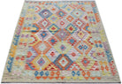 Handmade Afghan Maimana Kilim | 199 x 152 cm | 6'7" x 5' - Najaf Rugs & Textile